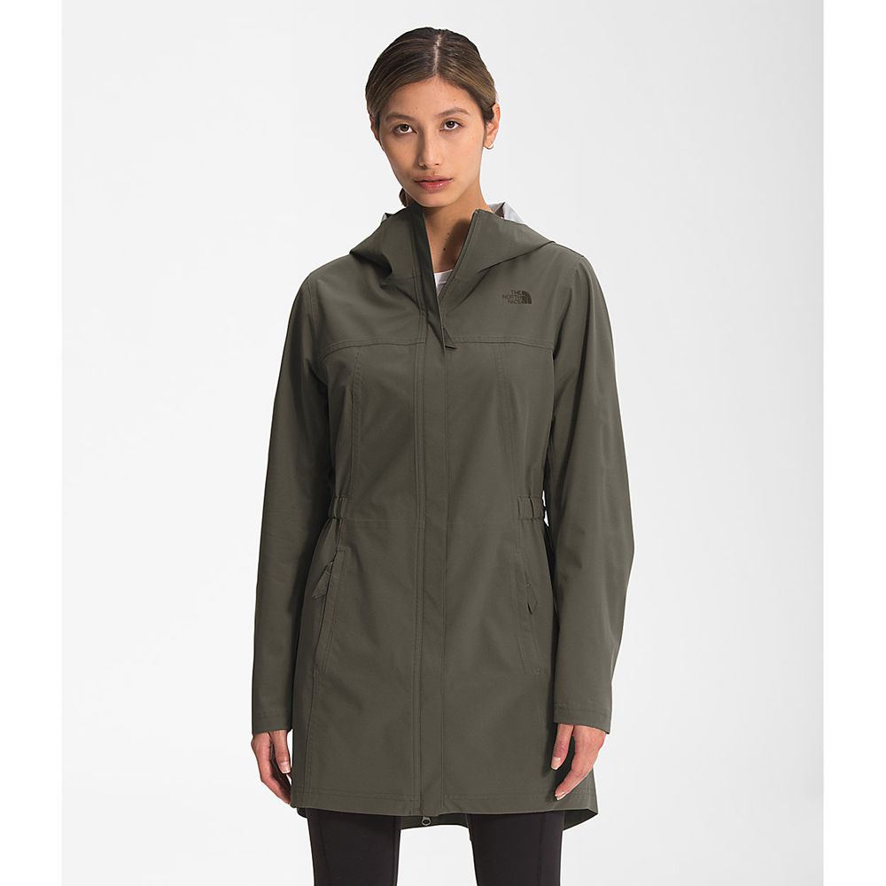 The North Face Parka Womens Australia - The North Face Allproof Stretch Green Dryvent (NDH-507846)